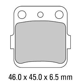 Ferodo Motorcycle Brake Disc Pad Set Platinum carbon Grip - FDB661SG
