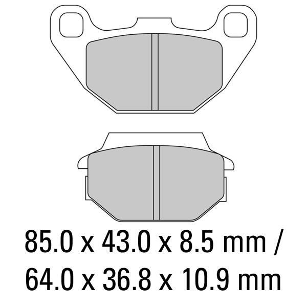 Ferodo Motorcycle Brake Disc Pad Set - FDB2096EF