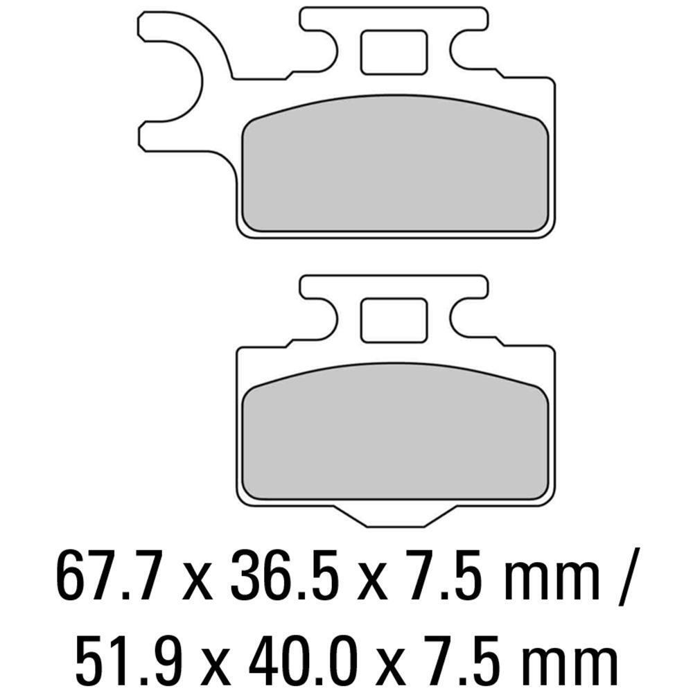 Ferodo Motorcycle Sintergrip Brake Disc Pad Set - FDB2110SG
