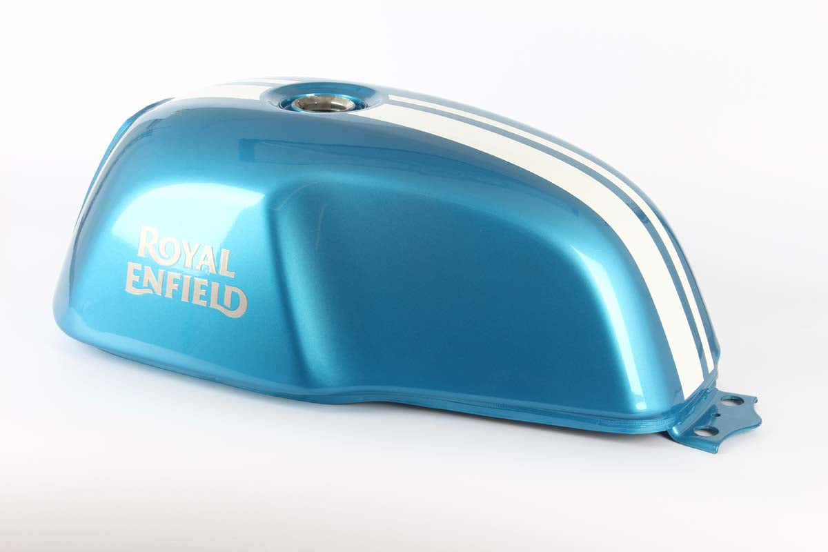 Royal Enfield Continental Gt 650 Fuel Tank Painted Ventura Blue / Sea Nymph