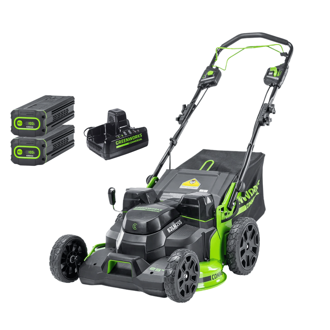 Greenworks 82V Self-Propelled Lawn Mower 25" - KIT