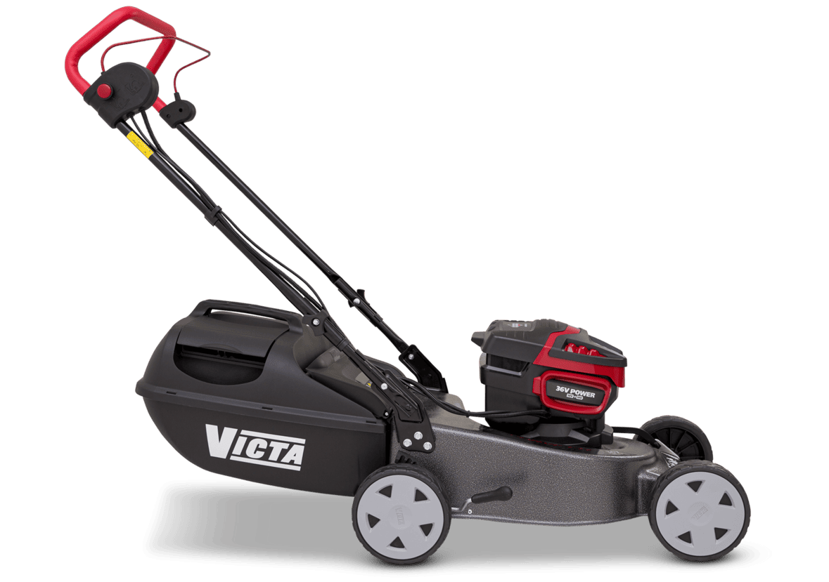 Victa - 18" Corvette Steel Base - 36V Battery Powered - Cut & Catch Lawn Mower