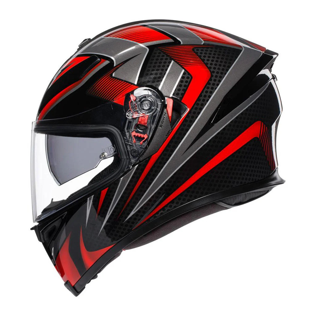 AGV K5 S Hurricane Motorcycle Helmet - Black/Red - XL