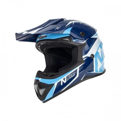 Nitro MX620 Podium Motorycle Helmet Junior - Blue/Light Blue - Small