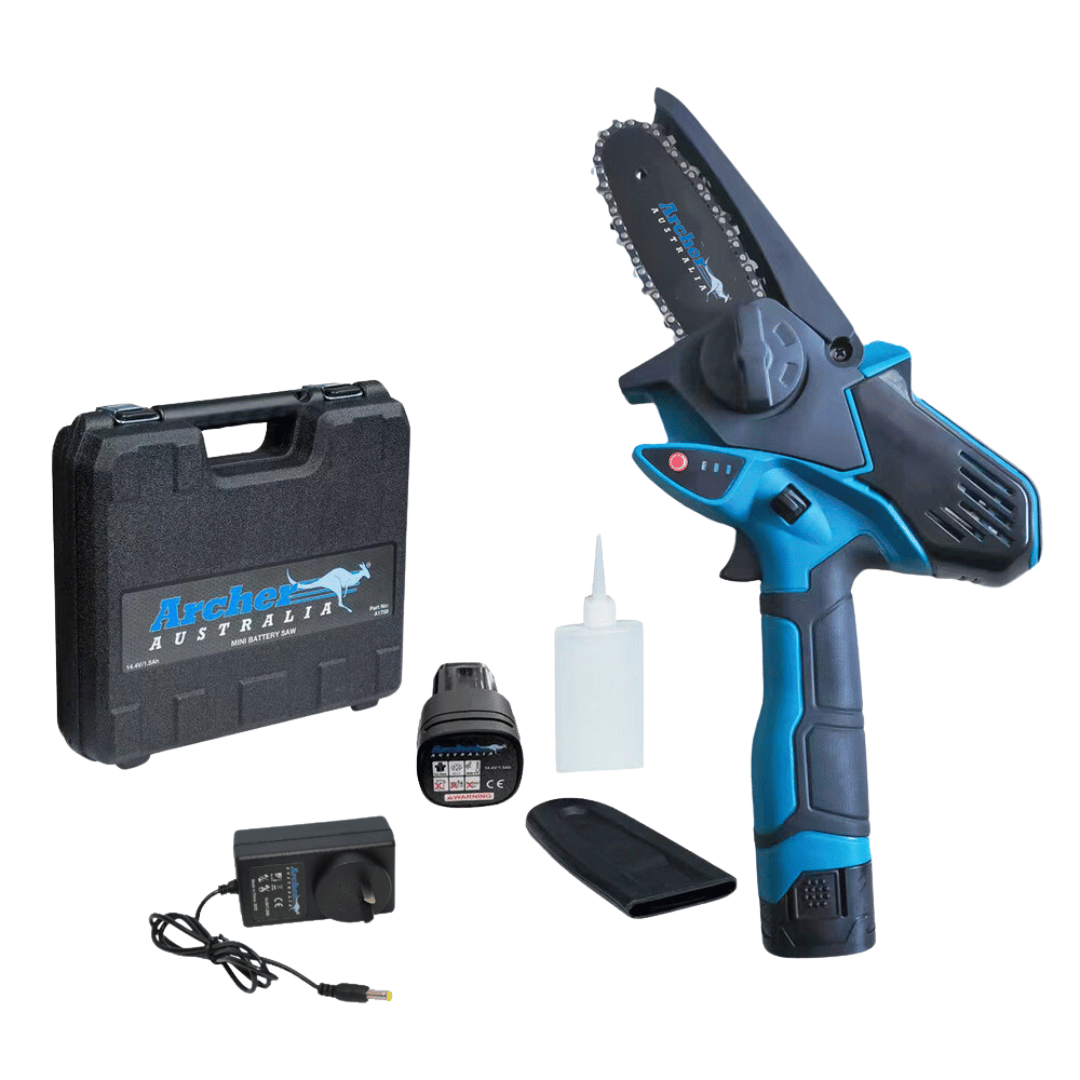 Archer Mini Battery Handheld Chainsaw Saw