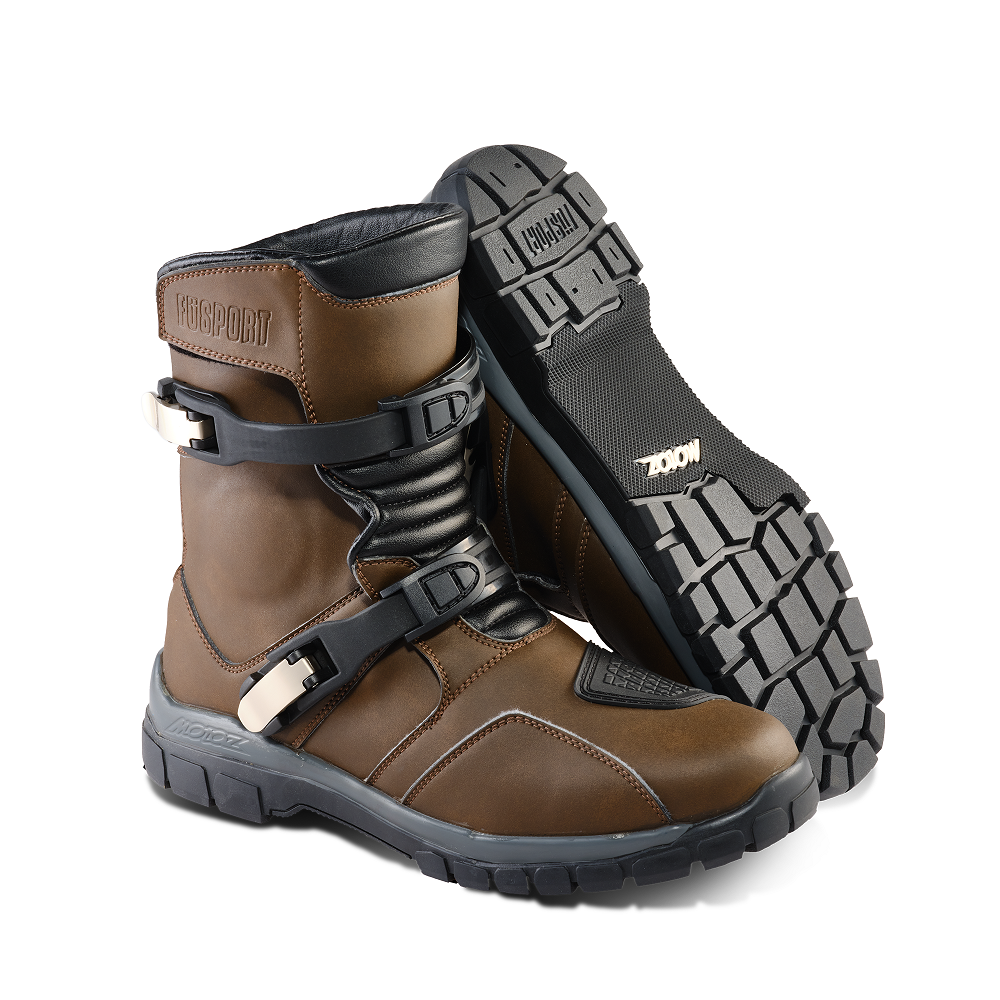 Fusport X-Motoz Gibson Desert Motorcycle Boots - Brown - EU41/US8/UK7