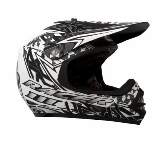 RXT Racer 3 Youth Helmet - Matt Black/White - 2X-Small