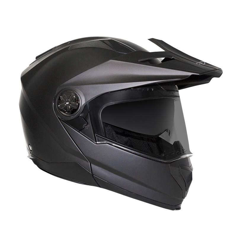 RXT Safari Motorcycle Helmet - Matt Black - X-Small