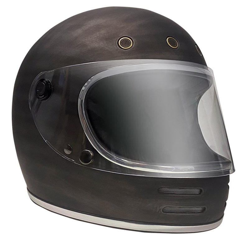 Rxt Stone Full Face Patina Motorcycle Helmet - Patina Silver - Medium