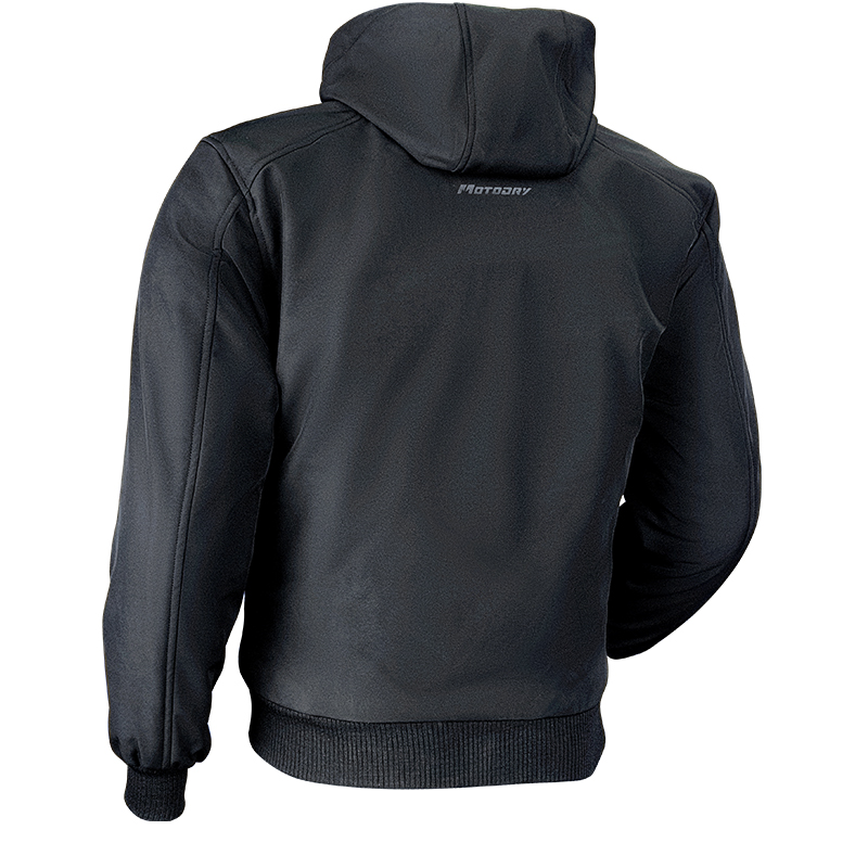 Motodry Men's Motorcycle Hoodie - Black - 2X-Large