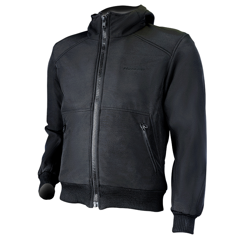 Motodry Men's Motorcycle Hoodie - Black - 2X-Large
