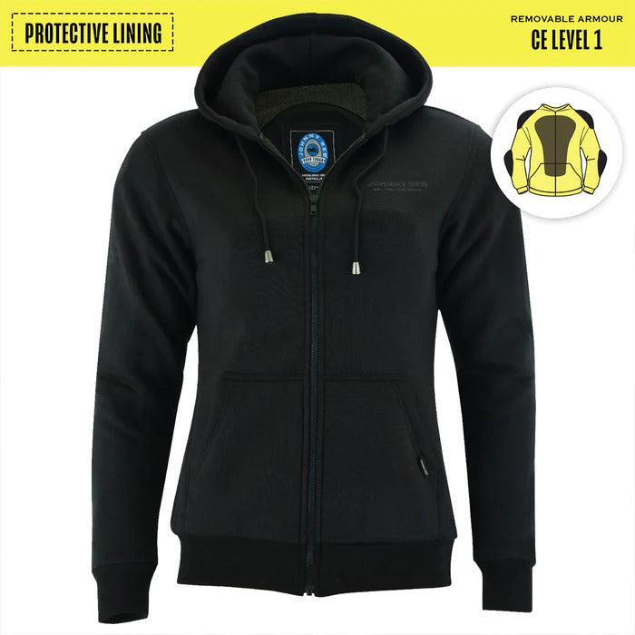 Johnny Reb Women's Hume Full Zip Protective Hoody - Black - 2X-Large