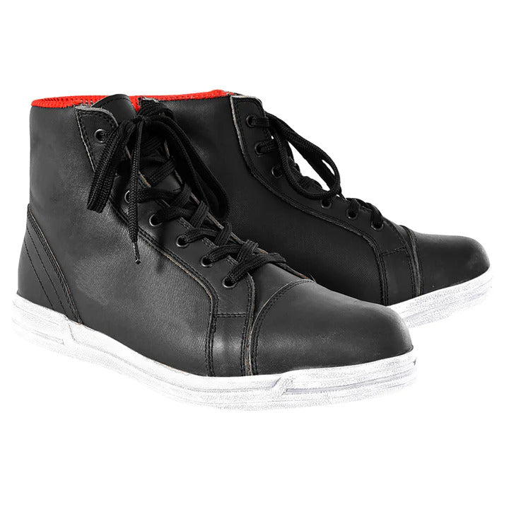 Oxford Jericho Mens Boots - Black/White - Uk 8 - Euro 42