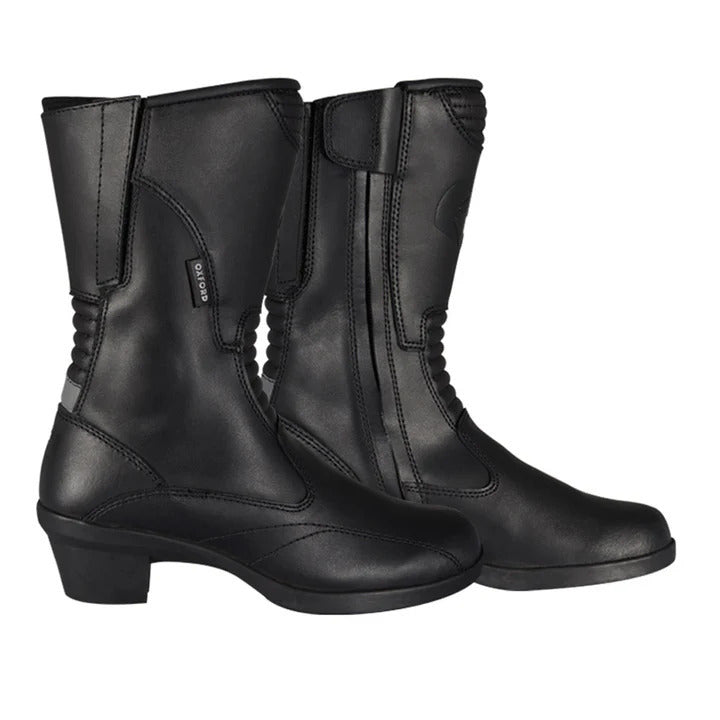 Oxford Valkyrie Ladies Motorcycle Boots - Black - Uk 8 - Euro 41