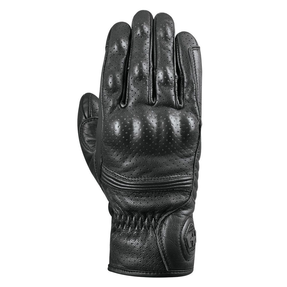 Oxford Tucson Mens Vented Leather Motorcycle Glove - Black - Large