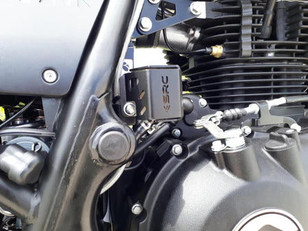 SRC Himalayan Rear Brake Reservoir Guard Black Powder Coat Steel 2016 - 2023