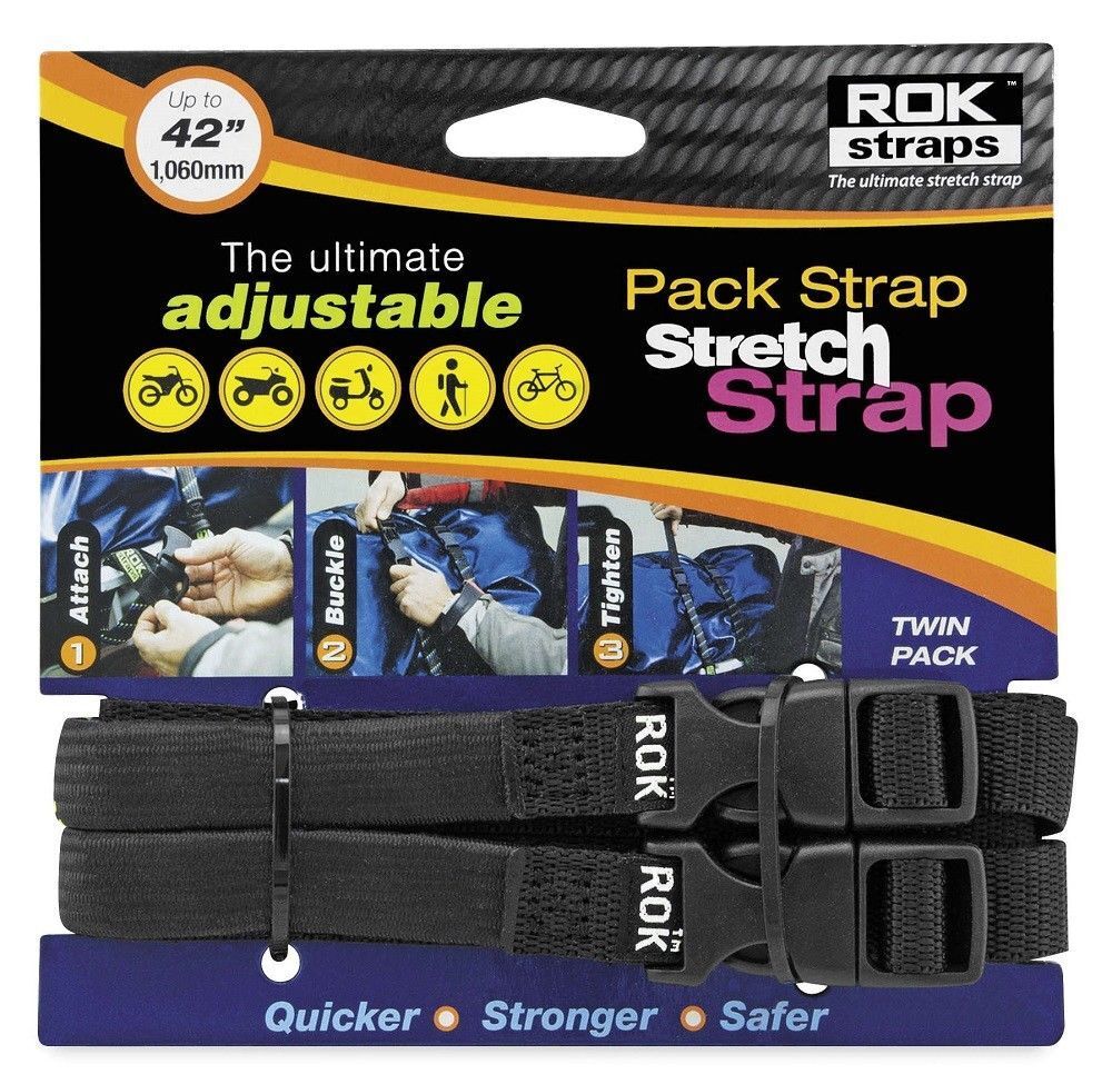 ROK Strap 310 to 1060 16mm Wide Cruiser black - 2 Pack