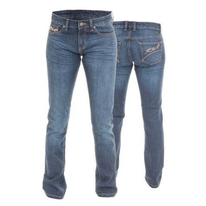 RST Ladies Straight Leg Jeans - Blue - 12