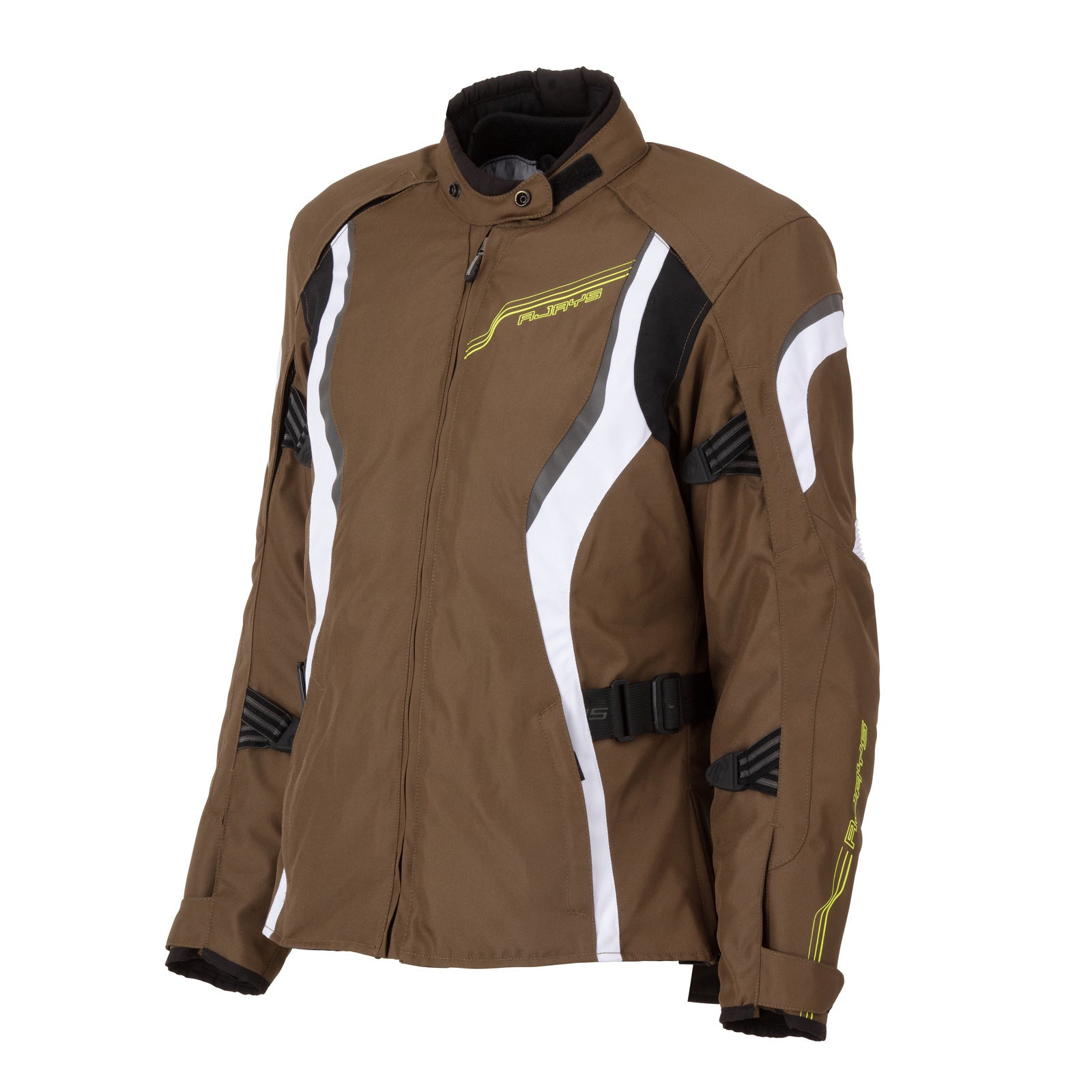 Rjays Athena Womens Textile Jacket - Olive/White Size- 10