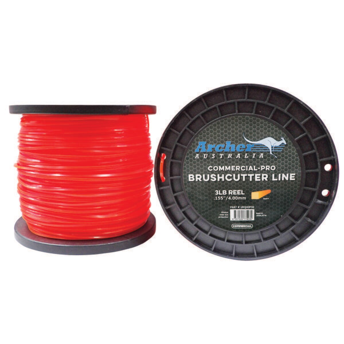 Archer Commercial-Pro Square Nylon Line - 4.00mm/.155" - 3lb Reel