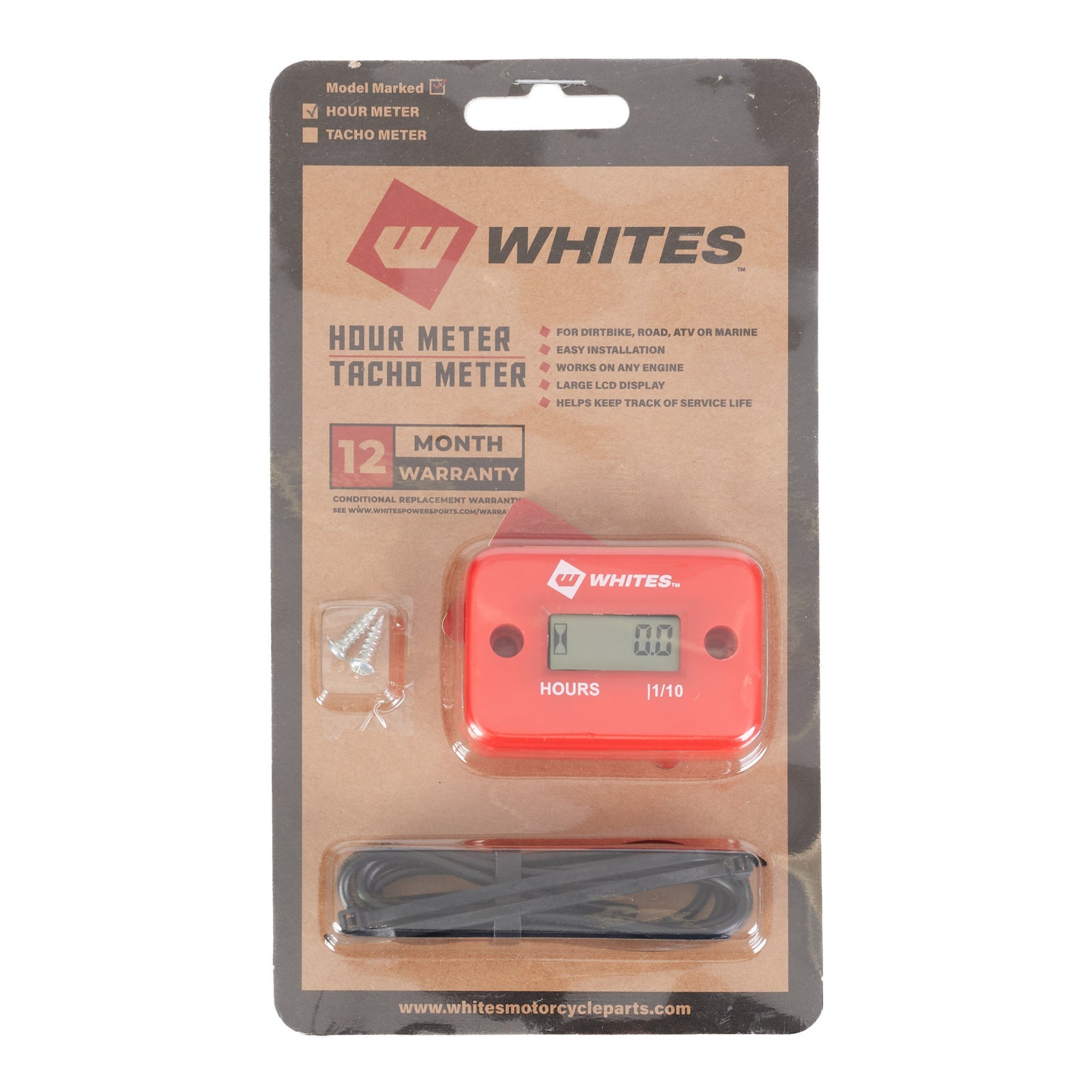 WMP Hour Meter - Red