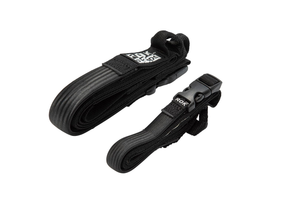 ROK straps 2 adjustable straps. Black. 500-1500 mm