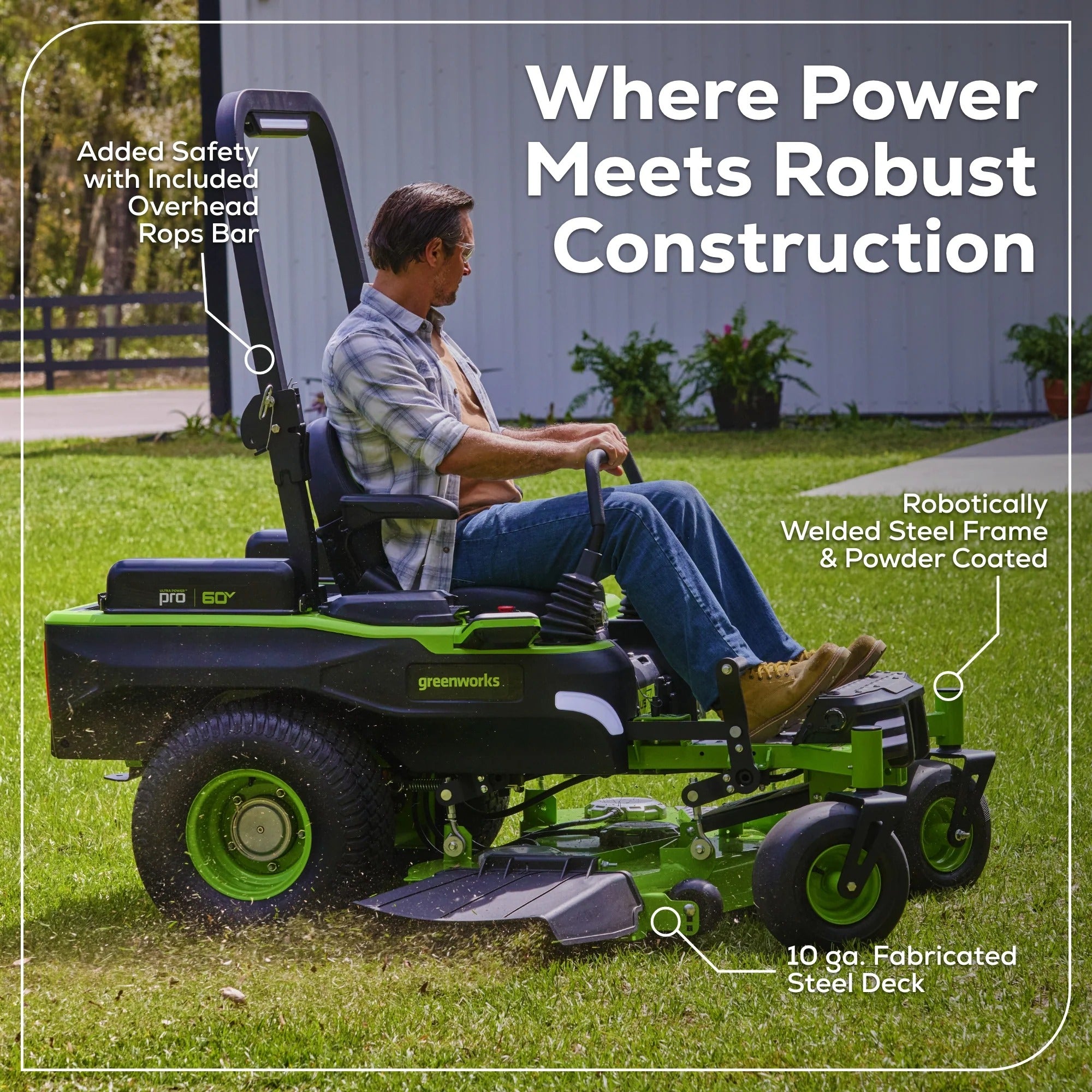 Greenworks 60V MaximusZ 54” Zero Turn Mower Kit