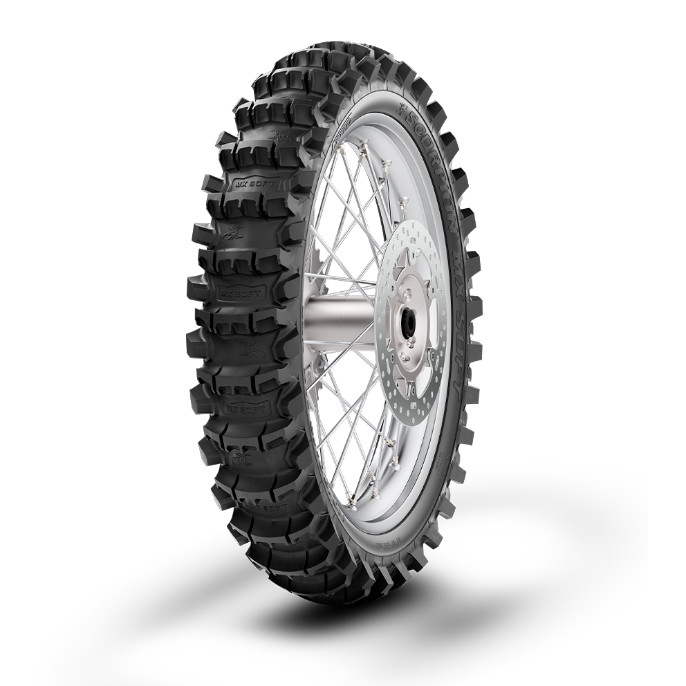 Pirelli Scorpion MX Soft Rear Tyre 120/90-18 65M NHS Tube Type