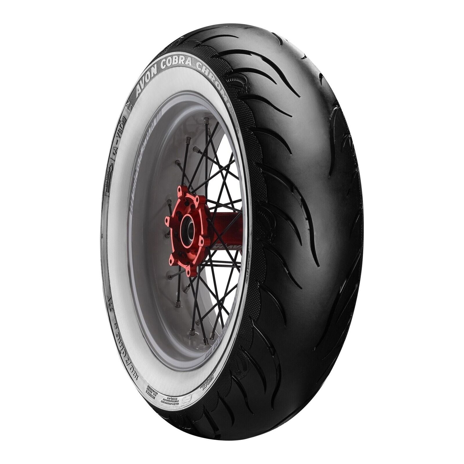 Avon Tyres AV92 Cobra Chrome Whitewall AV92 Rear Tyre 150/80-R16 71V Tubeless