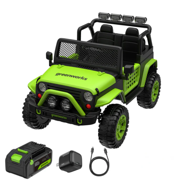 Greenworks 24V Junior Adventure Series Kids Ride-On Jeep