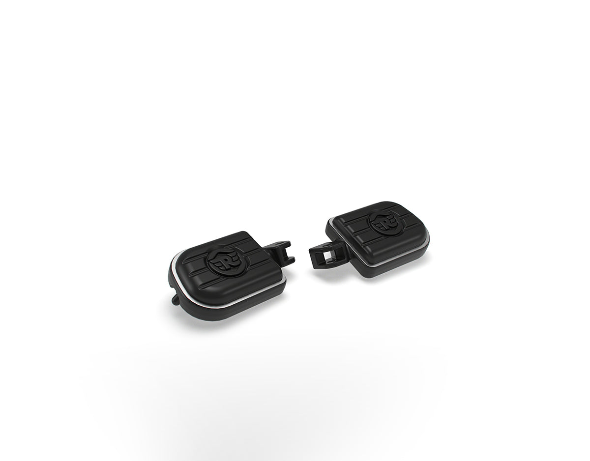 Royal Enfield Black Deluxe Rider Footpegs - Super Meteor