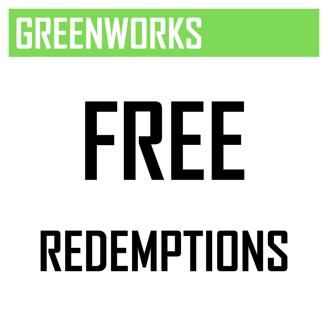 Greenworks Free Redemption Offers