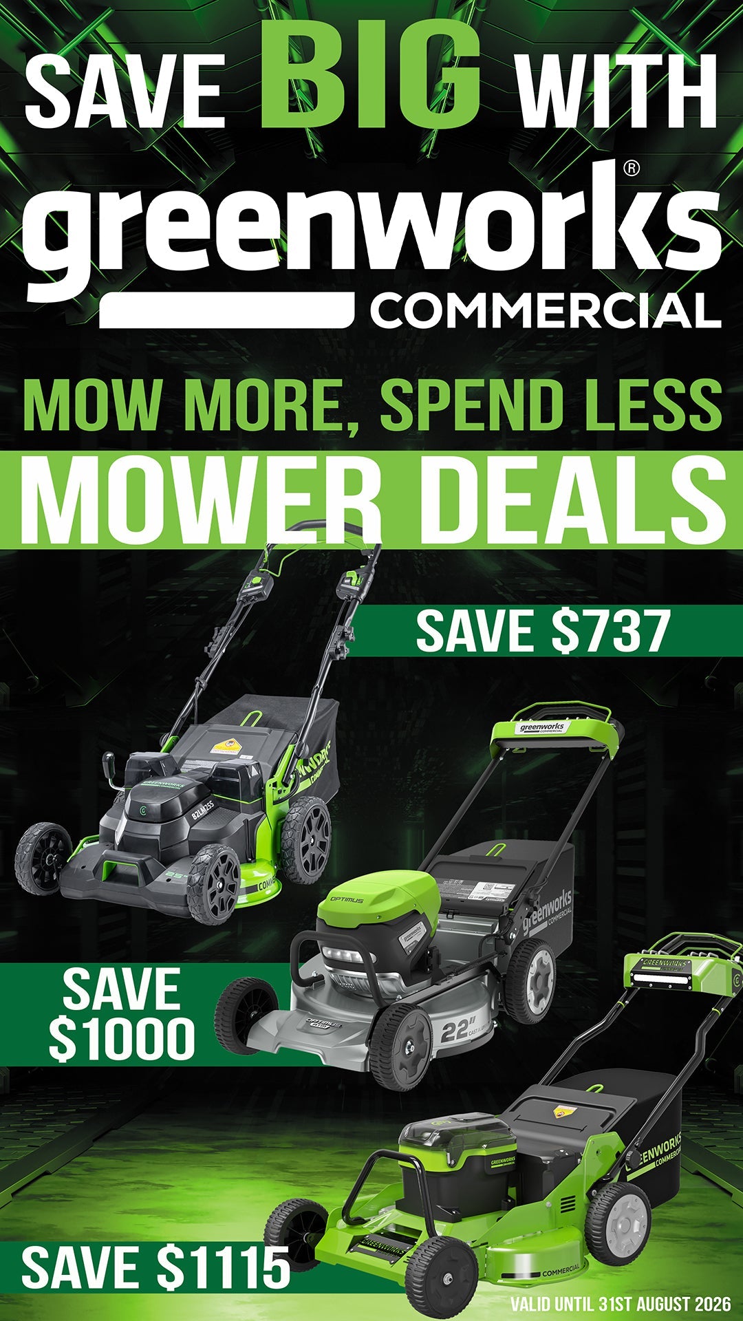Greenworks Mow More Spend Less