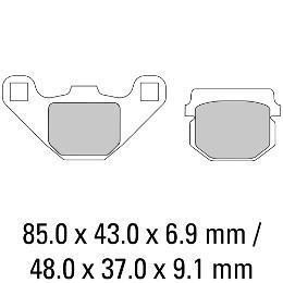 Ferodo Motorcycle  Brake Disc Pad Set Platinum carbon Grip - FDB313SG