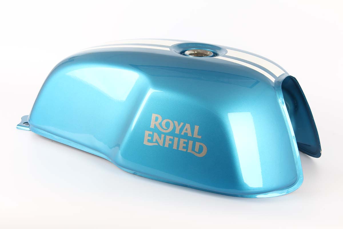 Royal Enfield Continental Gt 650 Fuel Tank Painted Ventura Blue / Sea Nymph