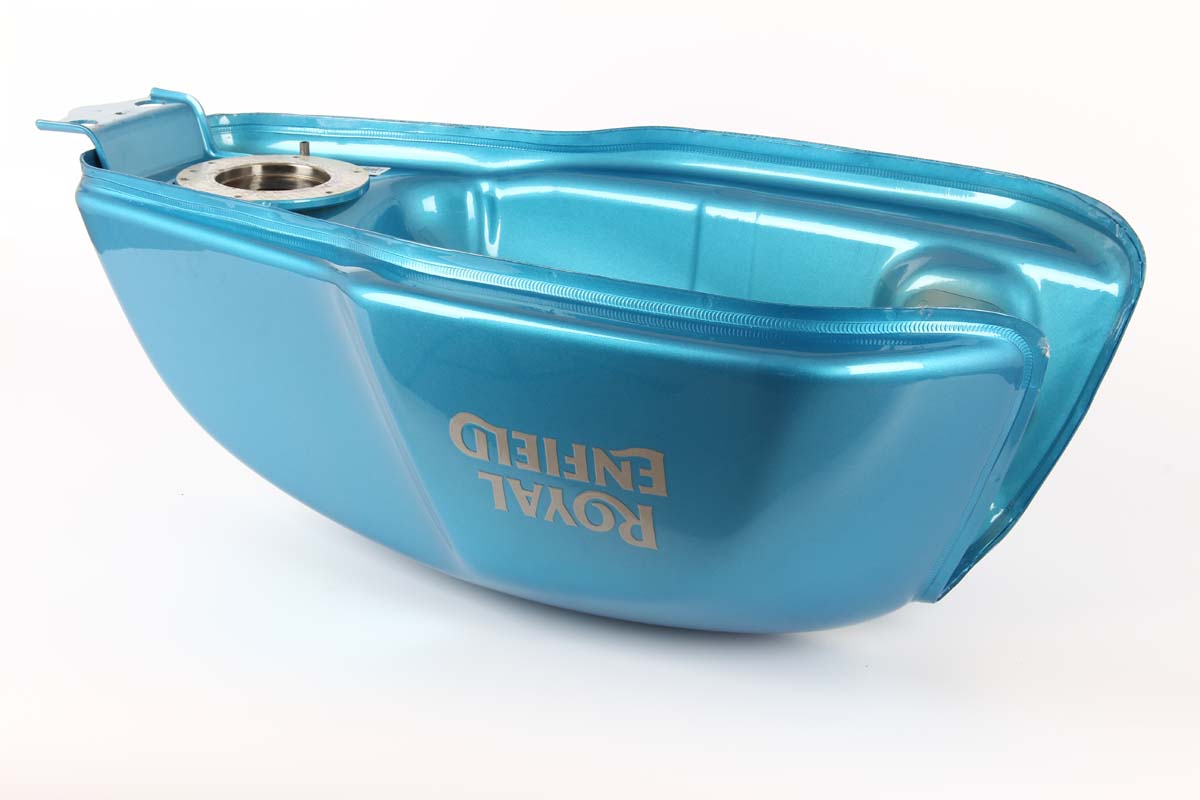 Royal Enfield Continental Gt 650 Fuel Tank Painted Ventura Blue / Sea Nymph