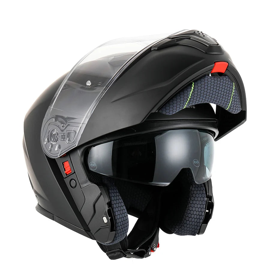 RXT 918 Flip-Up Matte Black Helmet - XXL