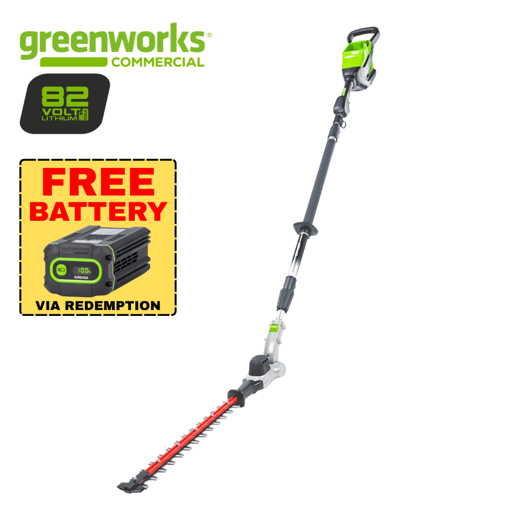 Greenworks 82V Gen II Telescopic Pole Hedge Trimmer - Skin Only