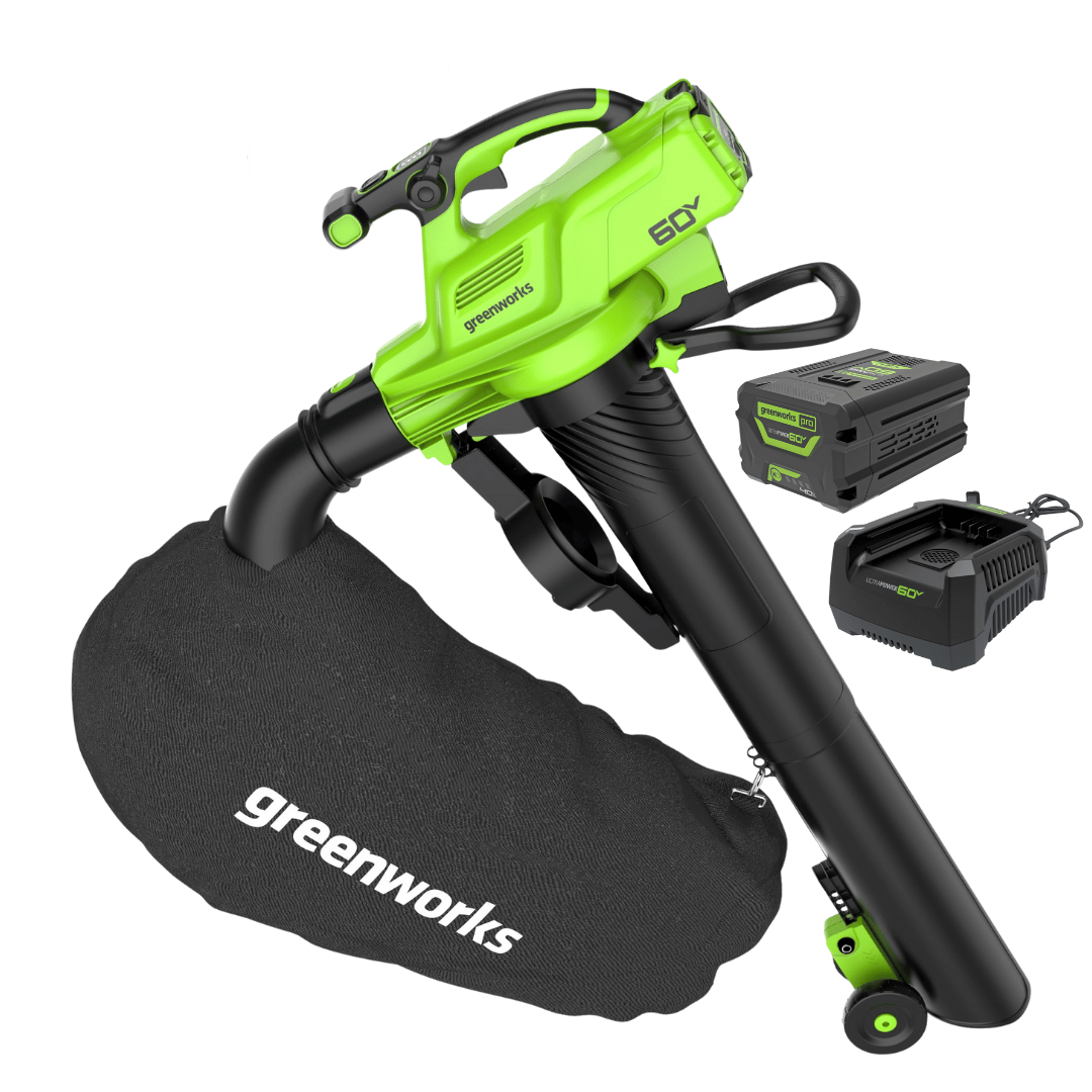 Greenworks 60V Pro Leaf Blower Vacuum – 520 CFM – 883m3/hr