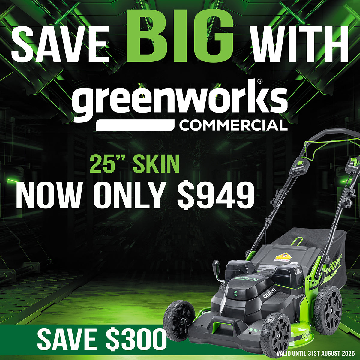Greenworks 82V Self-Propelled Lawnmower 25" - Skin Only