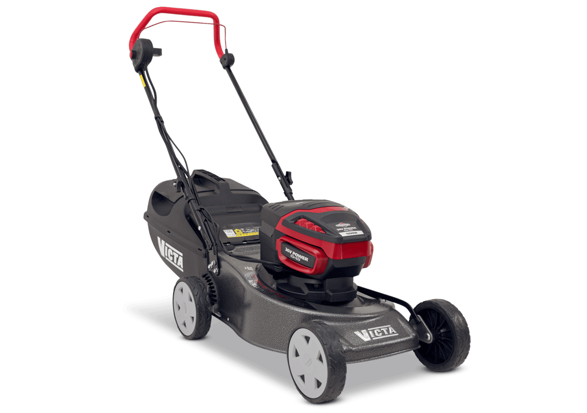 Victa - 18" Corvette Steel Base - 36V Battery Powered - Cut & Catch Lawn Mower