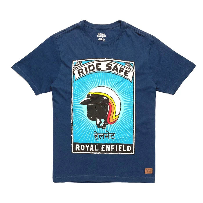 Royal Enfield Ride Safe T-shirt Navy Medium