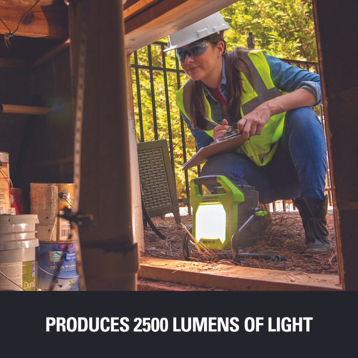 Greenworks 82V Commercial Work Light - Skin Only