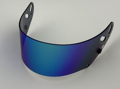 Arai GP-7 Mirrorized Blue Shield Motorcycle Helmet Visor - Med Tint