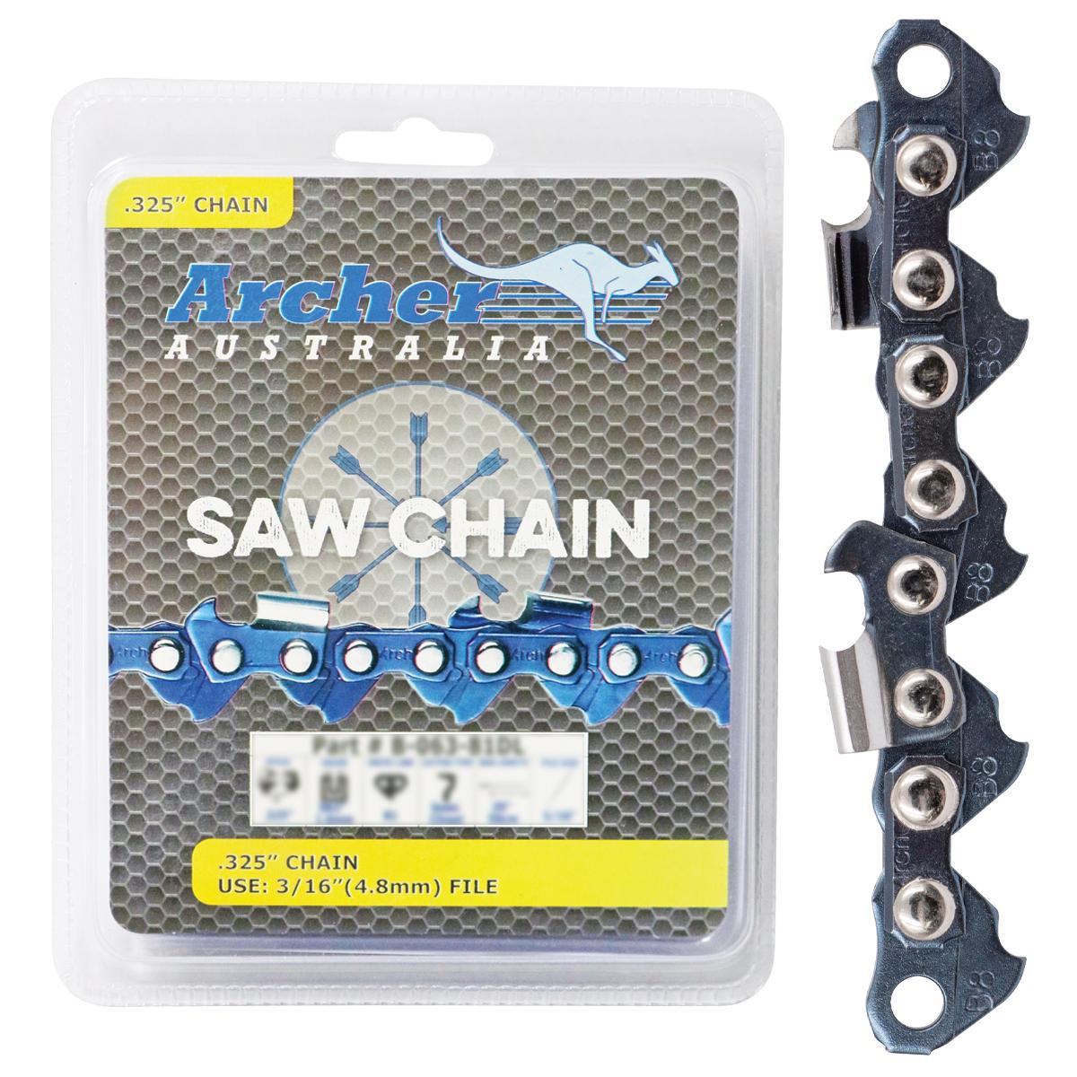 Archer Chain Loop - .325", .058", 72DL, Semi Chisel