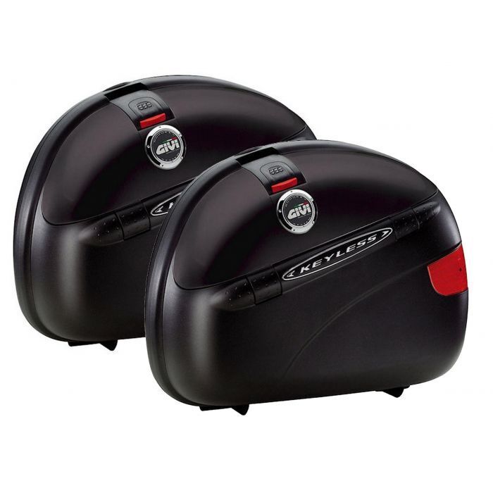 Givi Motorcycle Pannier Pair Keyless - Black - 41 Litre