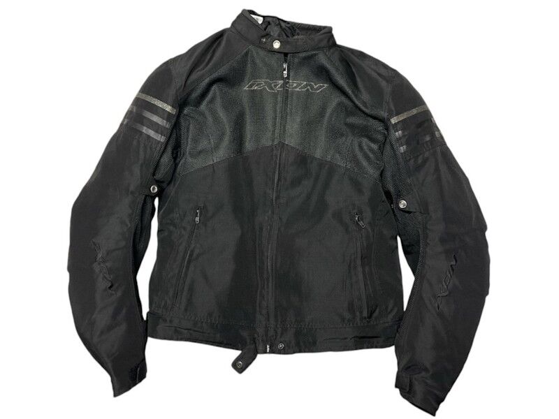Ixon Electra Motorcycle Jacket  Black/Silver - 2X-Large