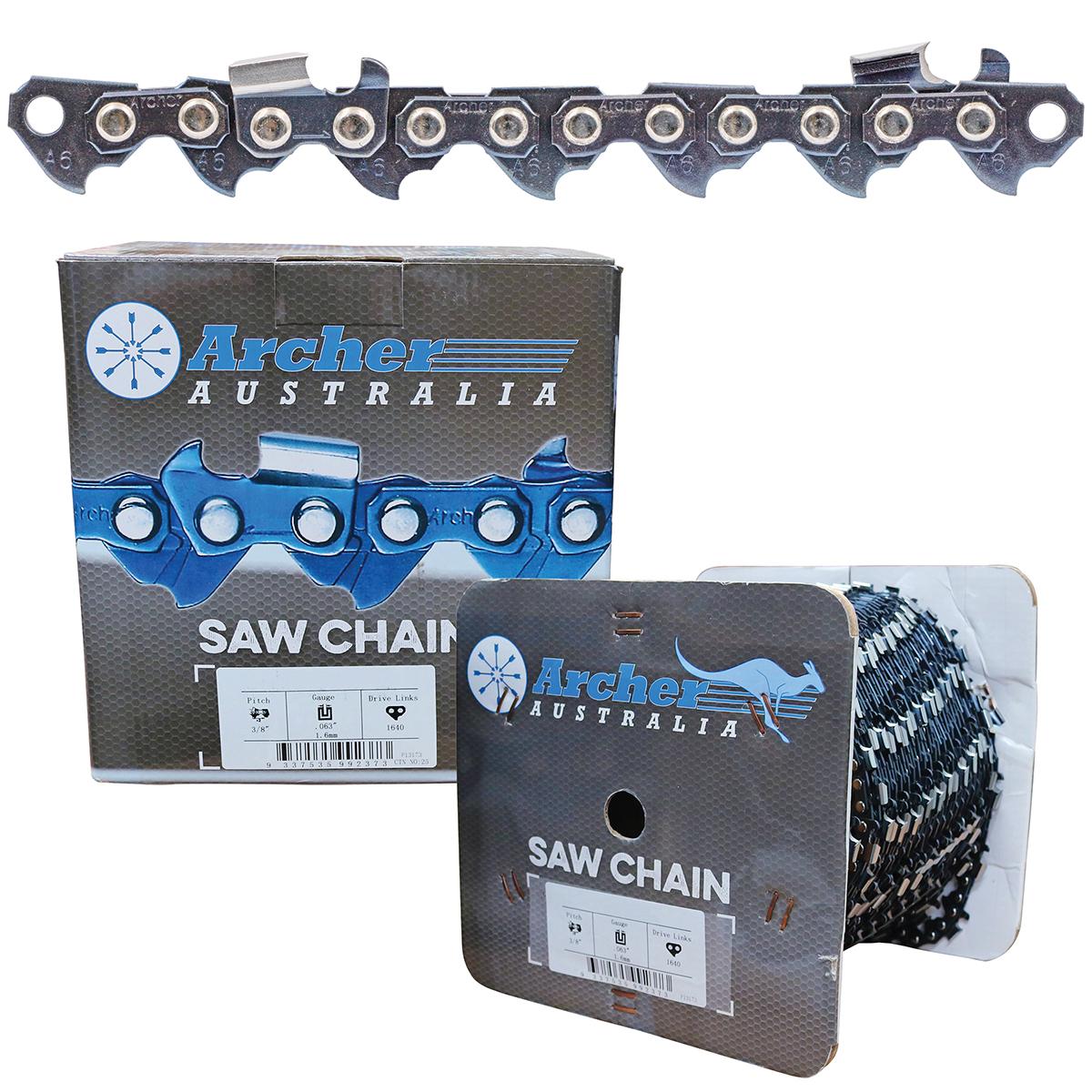 Archer Chain Reel - 3/8", .063", 100ft, Full Chisel, Skip Tooth