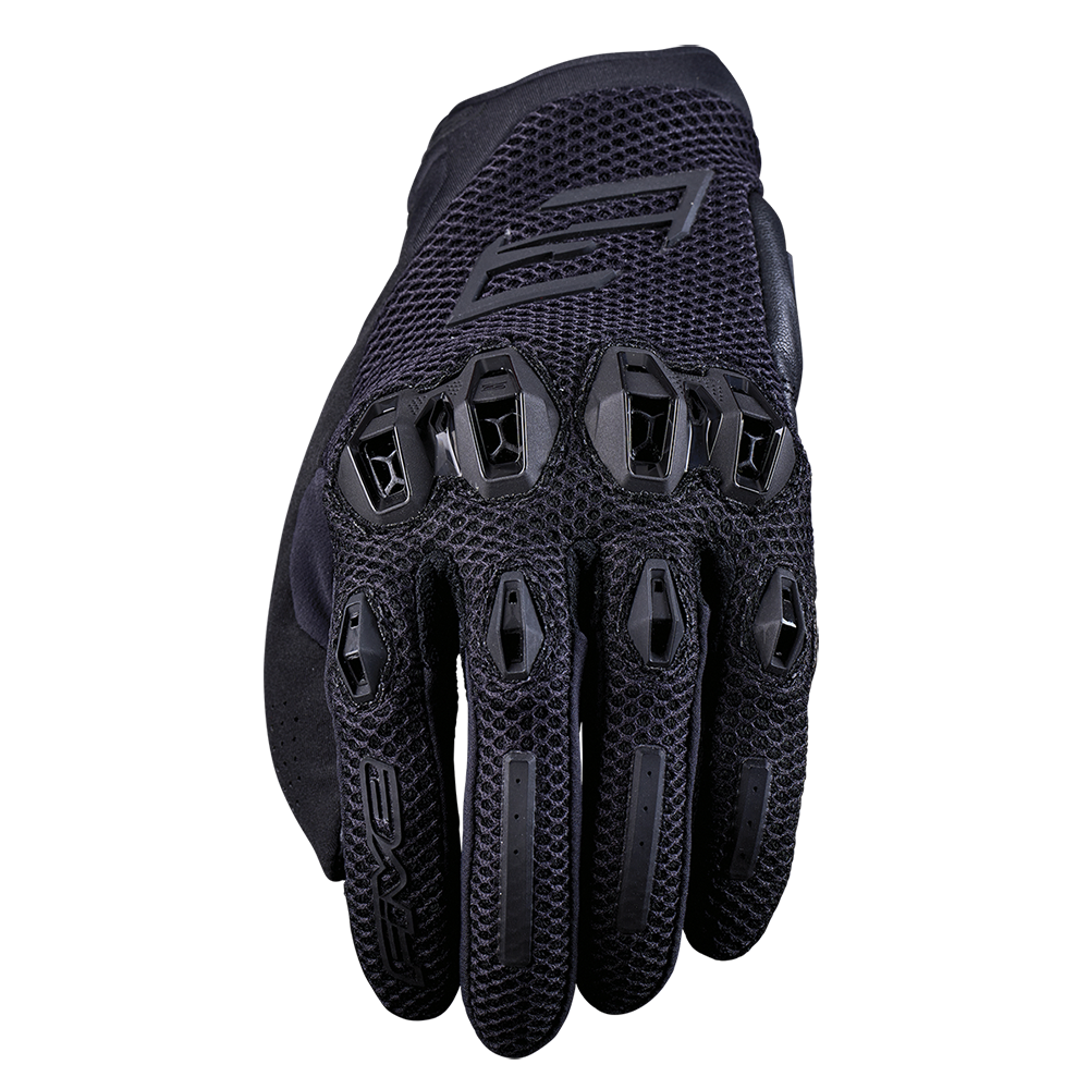 Five Stunt Evo Airflow Motorcycle Gloves - Full Black - 7/X-Small