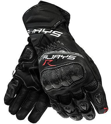 Rjays Long Cobra 2 Carbon Ladies Leather Gloves - Black - Large
